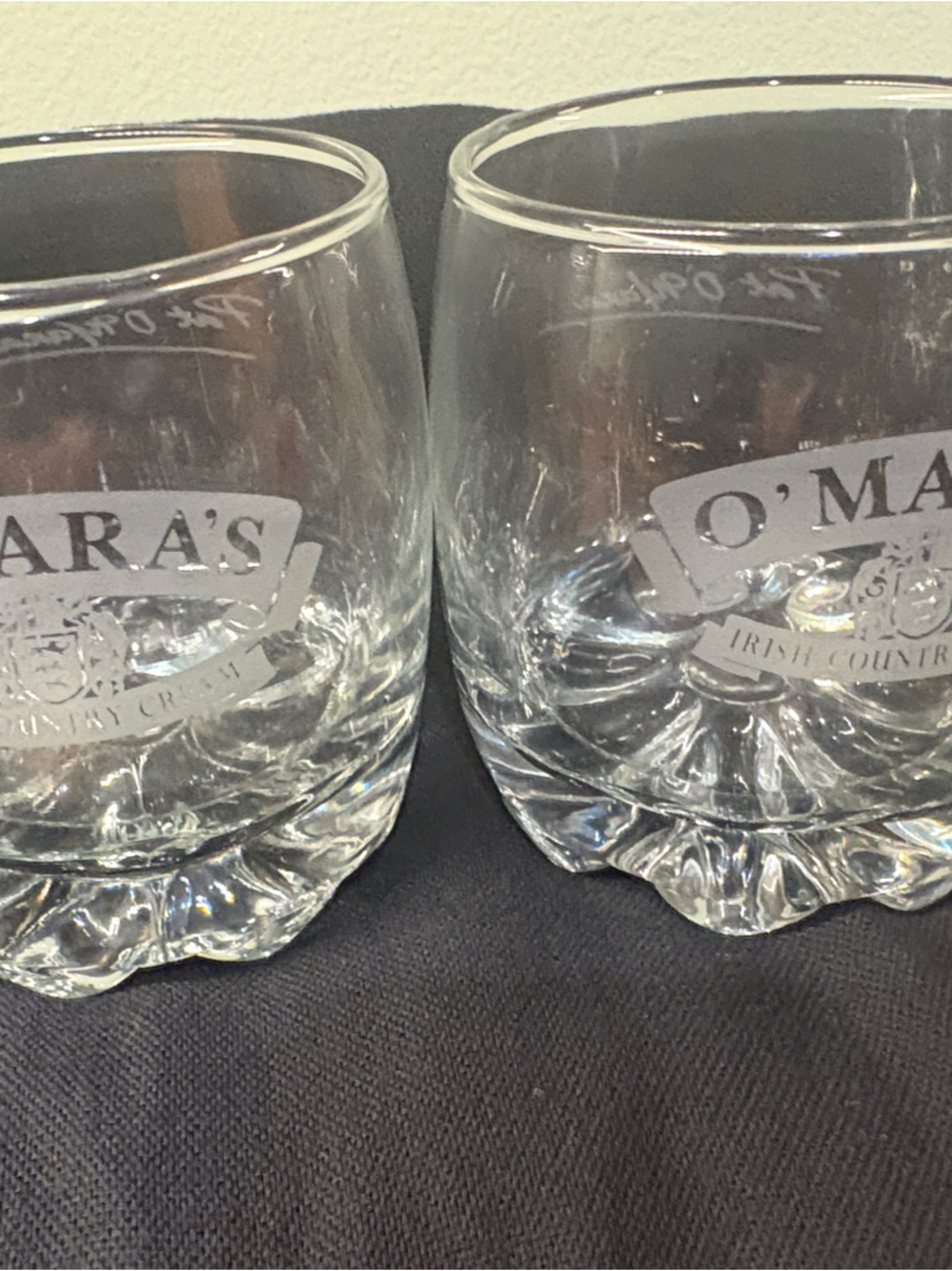 O’Mara’s Clear Glass Whiskey Tumblers - Set of 2